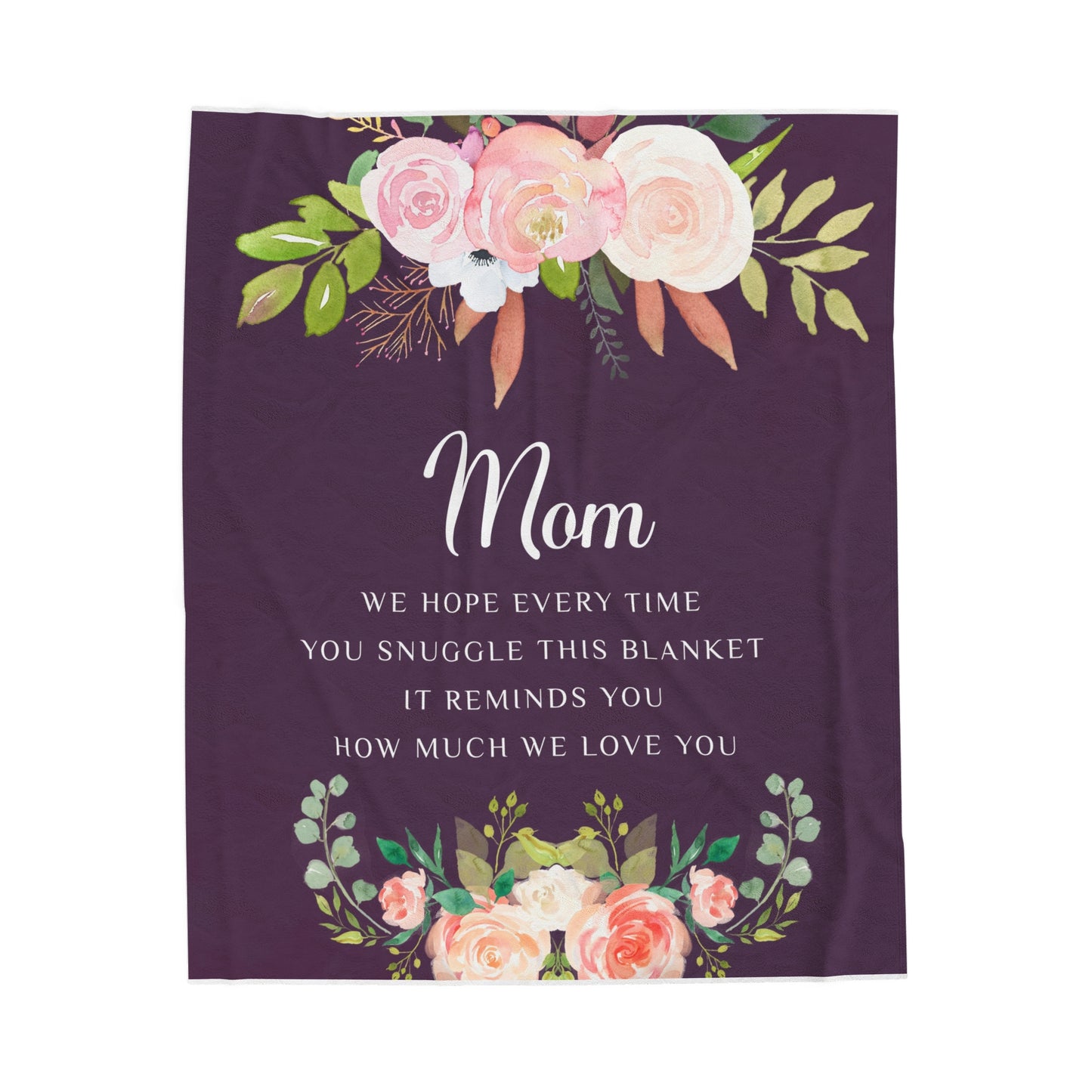 For Mom | Velveteen Plush Blanket