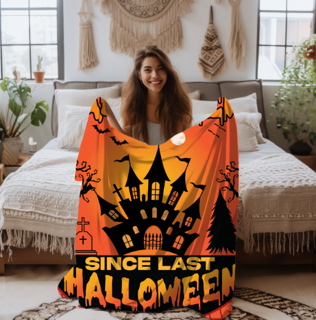 Halloween | Velveteen Plush Blanket