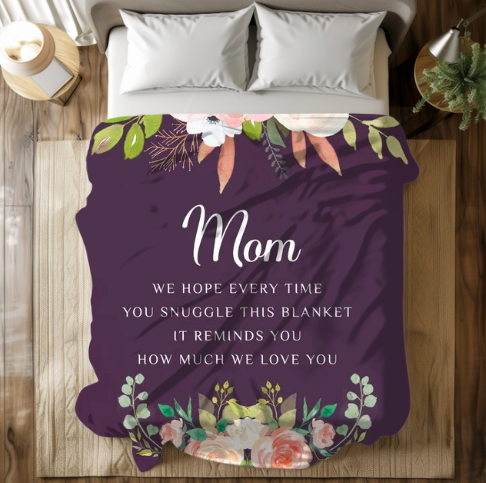 For Mom | Velveteen Plush Blanket