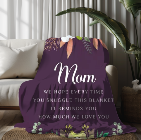 For Mom | Velveteen Plush Blanket